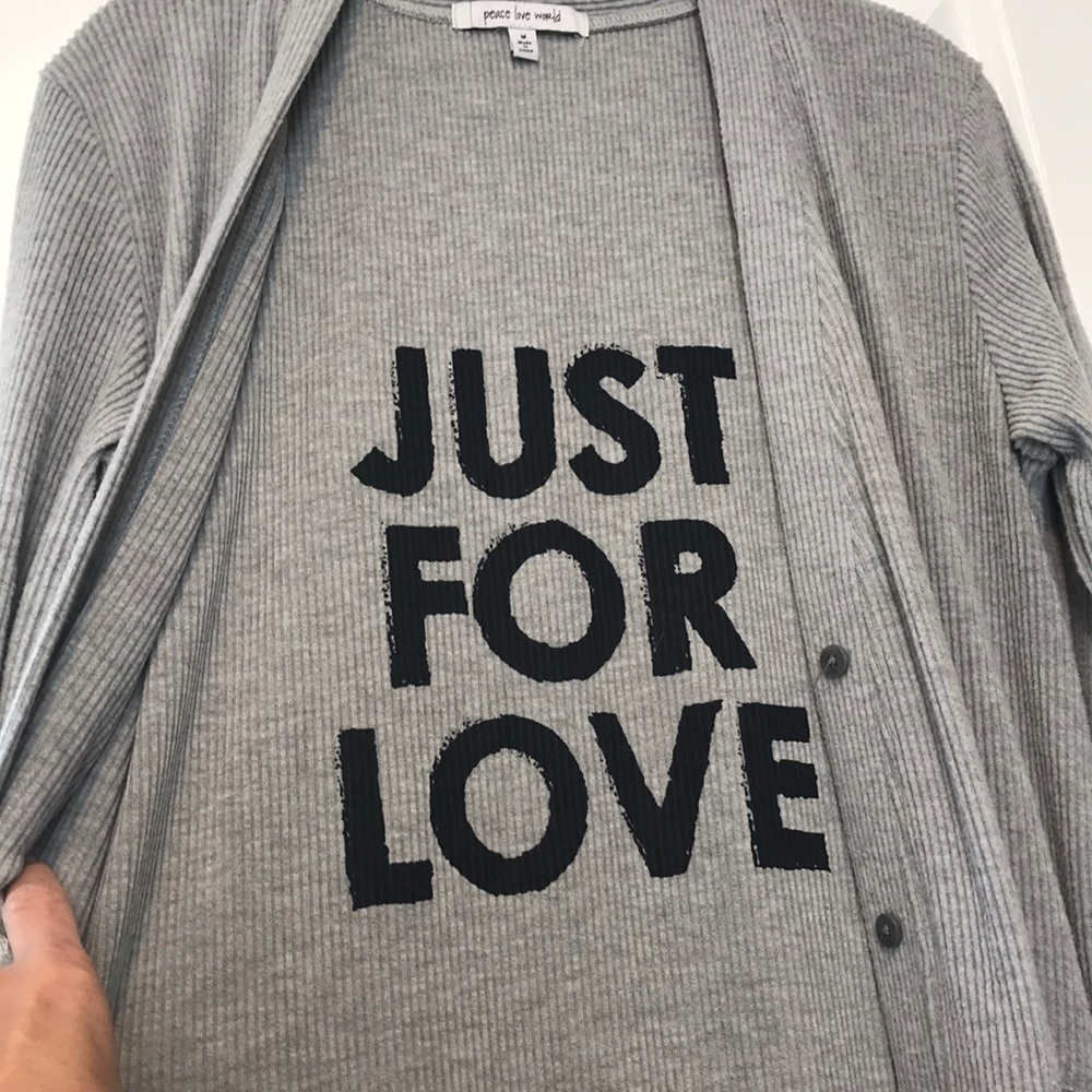 PEACE LOVE WORLD cardigan